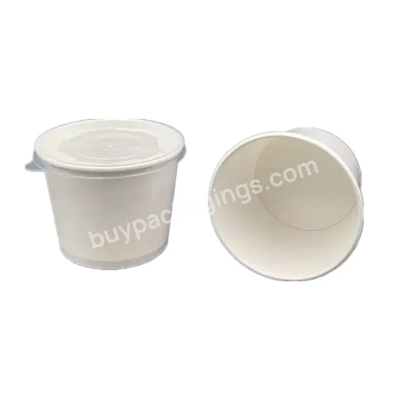 White Paper Bowl For Salad Packaging 32oz 1000ml Paper Cups Ice Cream With Lids - Buy White Paper Bowl,Bowl For Salad Packaging,Paper Cups Ice Cream.