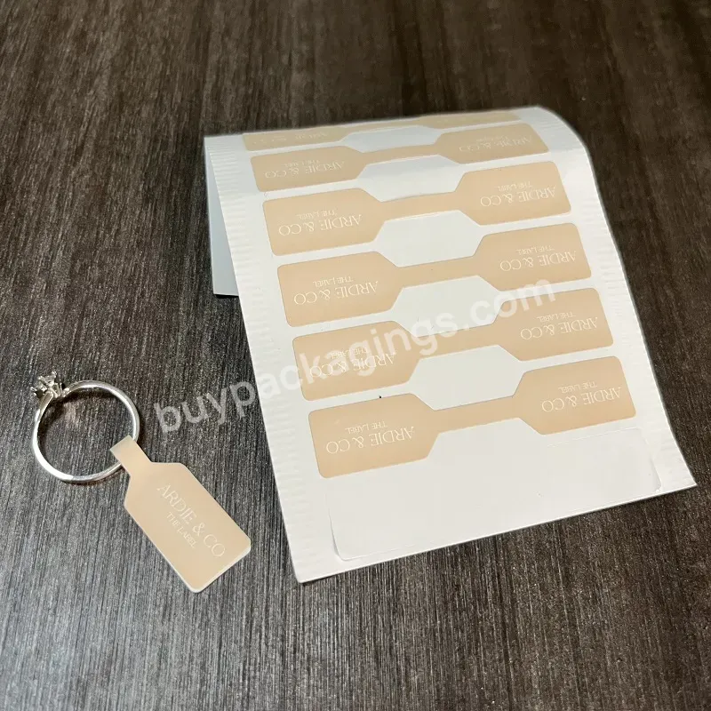 White Price Label Tags For Jewelry Necklace Ring Self-adhesive Jewelry Label