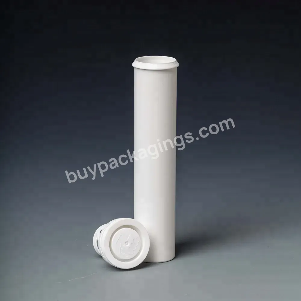 White Vitamin Table Packaging Bottle Thin Wall Plastic Tube Container With Silica Gel Cap For Electrolytes Effervescent Tablet - Buy Thin Wall Plastic Tube,Vitamin Table Packaging,Tube With Silica Gel Cap.