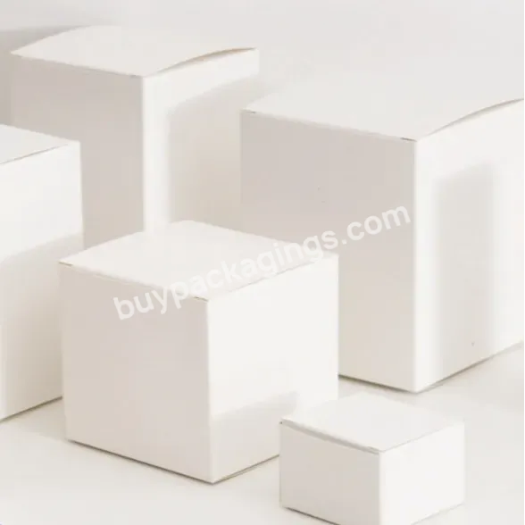 Whole Batch Sale Stock Blank Kraft Paper Skin Care Product Packaging General White Square Box Can Be Customized Printing - Buy Square Box,Kraft Paper Box,Universal Packaging Box.