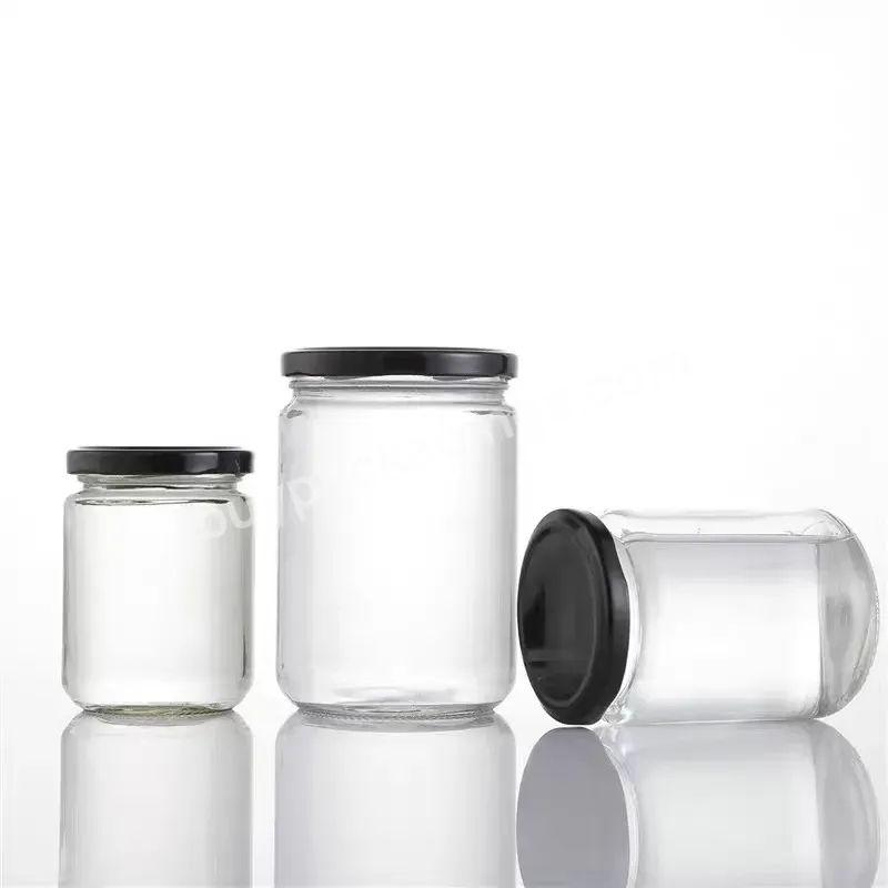 Wholesale 100ml 200ml 350ml 400ml 500ml Wide Mouth Round Honey Glass Jar Jam Bottle With Tin Plate Food Storage Bottle - Buy Wide Mouth Round Honey Glass Jar,Jam Bottle With Tin Plate Food Storage Bottle,Wholesale Round Food Bottle.