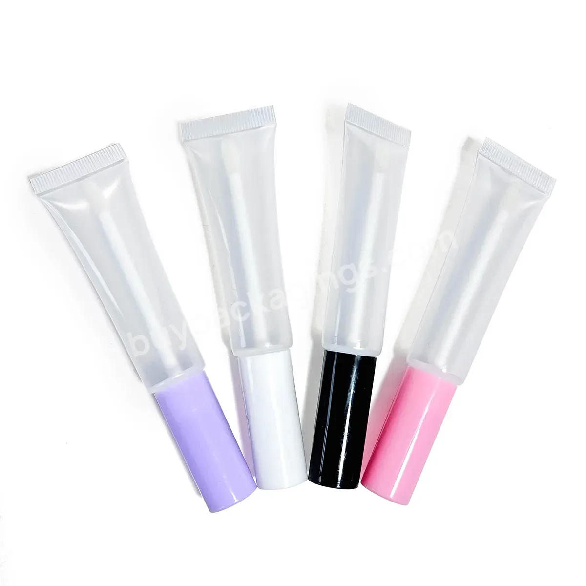 Wholesale 15 Ml Squeeze Tubes Lip Gloss Container Lipstick Cosmetic Packaging 15ml Plastic Squeeze Tube Lipgloss - Buy New Face Wash Tubes Body Cream Hand Cream Cleanser Shampoo And Shower Gel Tube Packaging Empty Cosmetic Tube,Eye Cream Tube Pink Cl