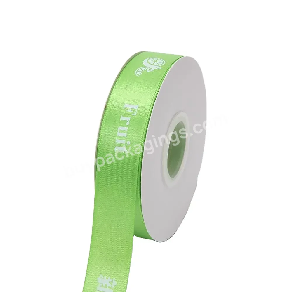 Wholesale 20 Mm Series 100% Polyester Stain Ribbon Can Custom Printed Satin Ribbon