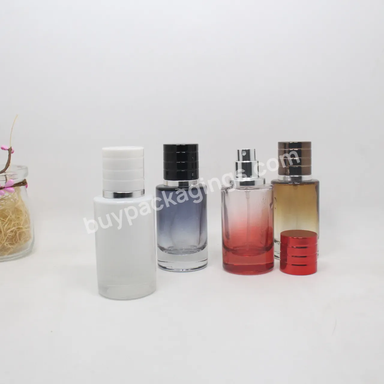 Wholesale 30ml 50 Ml 100ml Empty Luxury Cylinder Spray Perfume Bottle Refillable Packaging Cosmetique Frasco Spray - Buy Glass Perfume Bottle,Luxury Glass Perfume Bottle,50ml Amber Glass Perfume Bottle.