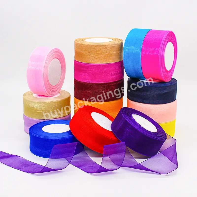 Wholesale 4cm Jewelry Paper Packaging Gift Box With Bow Ribbon Transparent Chiffon Satin Ribbon For Packing - Buy Ribbons,Satin Ribbon For Packing,Jewelry Paper Packaging Gift Box With Bow Ribbon.
