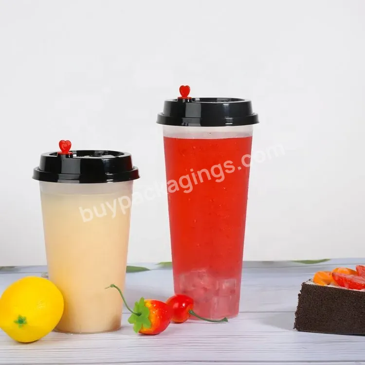 Wholesale 500ml/700ml Bpa Free Disposable Cup Plastic Clear
