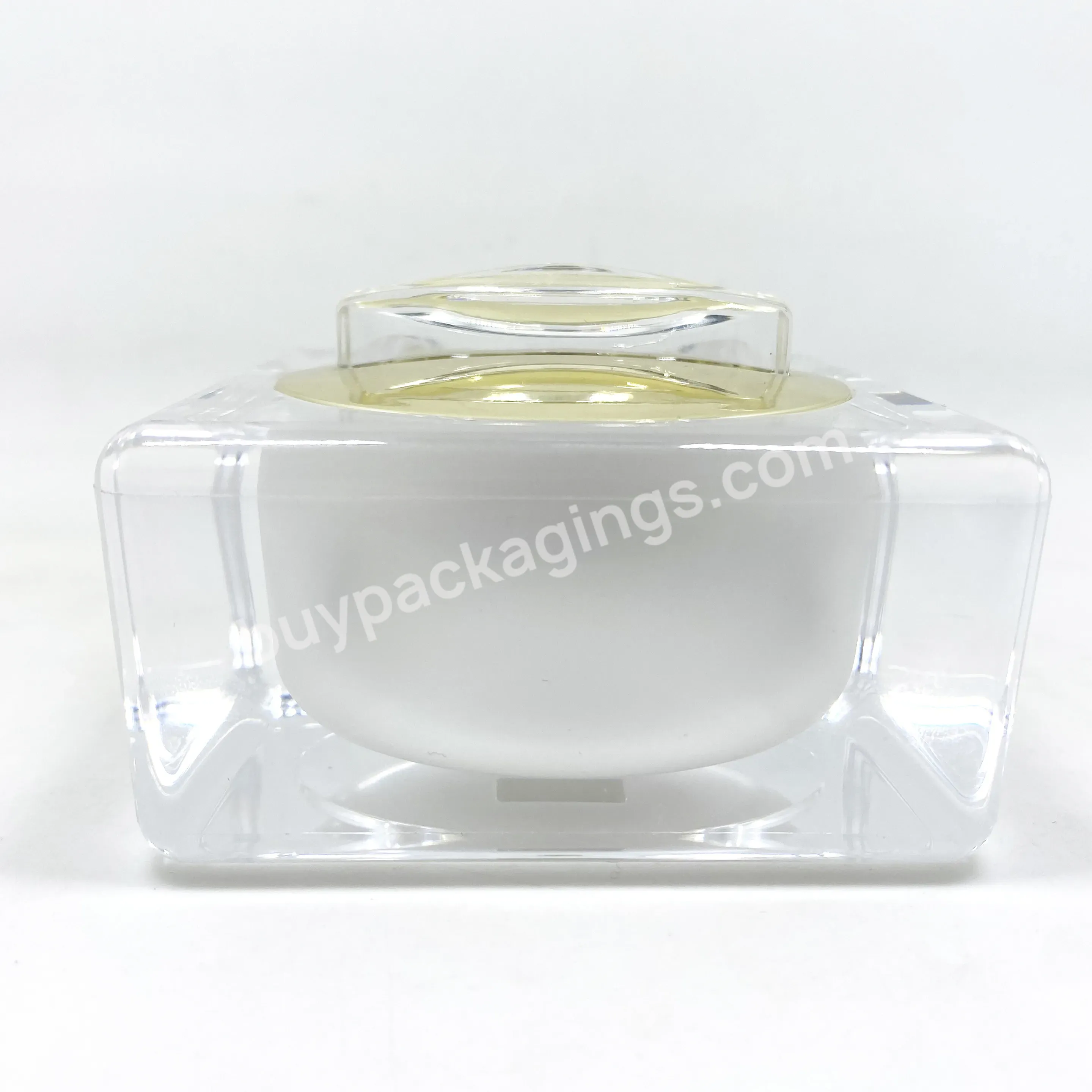 Wholesale 50g Oblique Shoulder Cone Skin Care Bottle Cosmetics Cream Bottle Can Be Hot Stamping Logo Acrylic Cosmetic Jar - Buy Round Acrylic Jar,Acrylic Jar Cream,Acrylic Cosmetic Jars Wholesale.