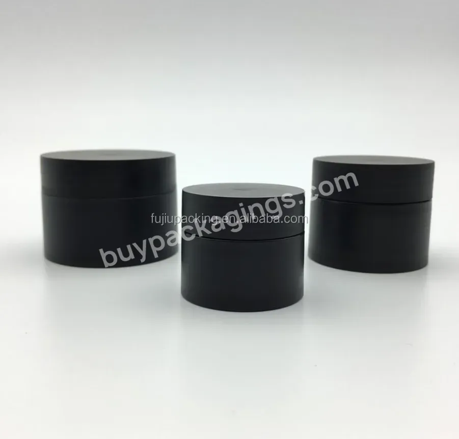 Wholesale 5g 15g 20g 30g 50g 80g Plastic Pp Fancy Plastic Face Cream Containers / Matte Black Cosmetic Jars For Nail Gel Sample - Buy Wholesale 5g 15g 20g 30g 50g 80g Plastic Pp Jar,Black Plastic Pp Fancy Plastic Face Cream Containers,Matte Black Cos