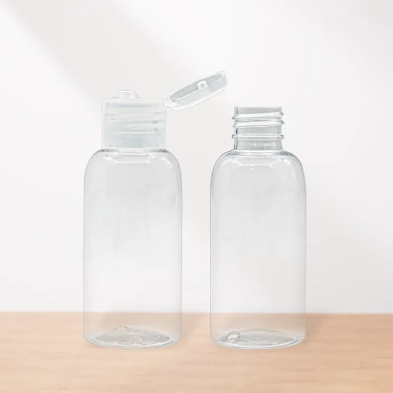 Wholesale 60 ML Transparent Plastic Bottle 20mm 24mm Caliber Round Shape Bottle Skin Care Lotion Perfume Sprays Packaging Bottle