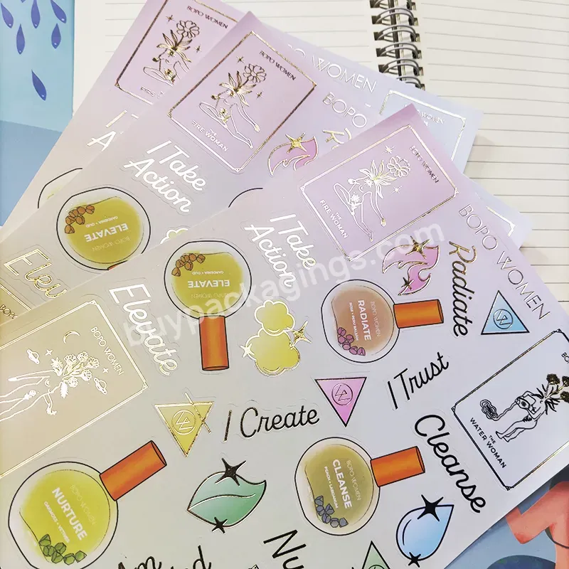 Wholesale Adhesive Happy Daily Monthly Bullet Journal Paper Gold Foil Planner Sticker Sheet - Buy Bullet Journal Planner Gold Foil Planner Sticker Sheet,Custom Lovely Journal Decoration Holographic Sticker Sheet,Paper Planner Gold Foil Planner Sticke