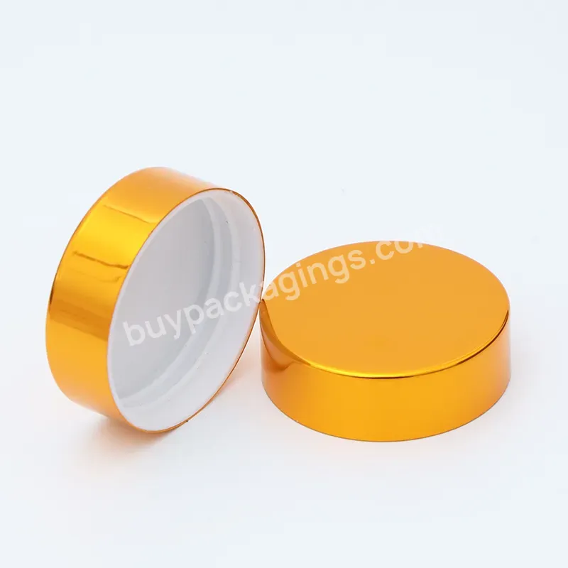 Wholesale Aluminum Lid For Jars Cosmetic 43/400 89/400 53/400 70/400 58/400 Caps Lids For Jars Custom Logo Embossed - Buy 58/400 Cosmetic Lids,Shiny Gold Lid,89/400 Aluminum-plastic Lid.
