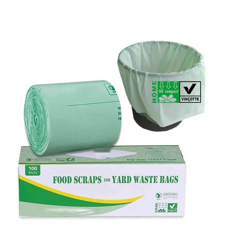 Wholesale Bio Degradable Corn Starch Oxo 100% Biodegradable Plastic Trash Garbage Bag