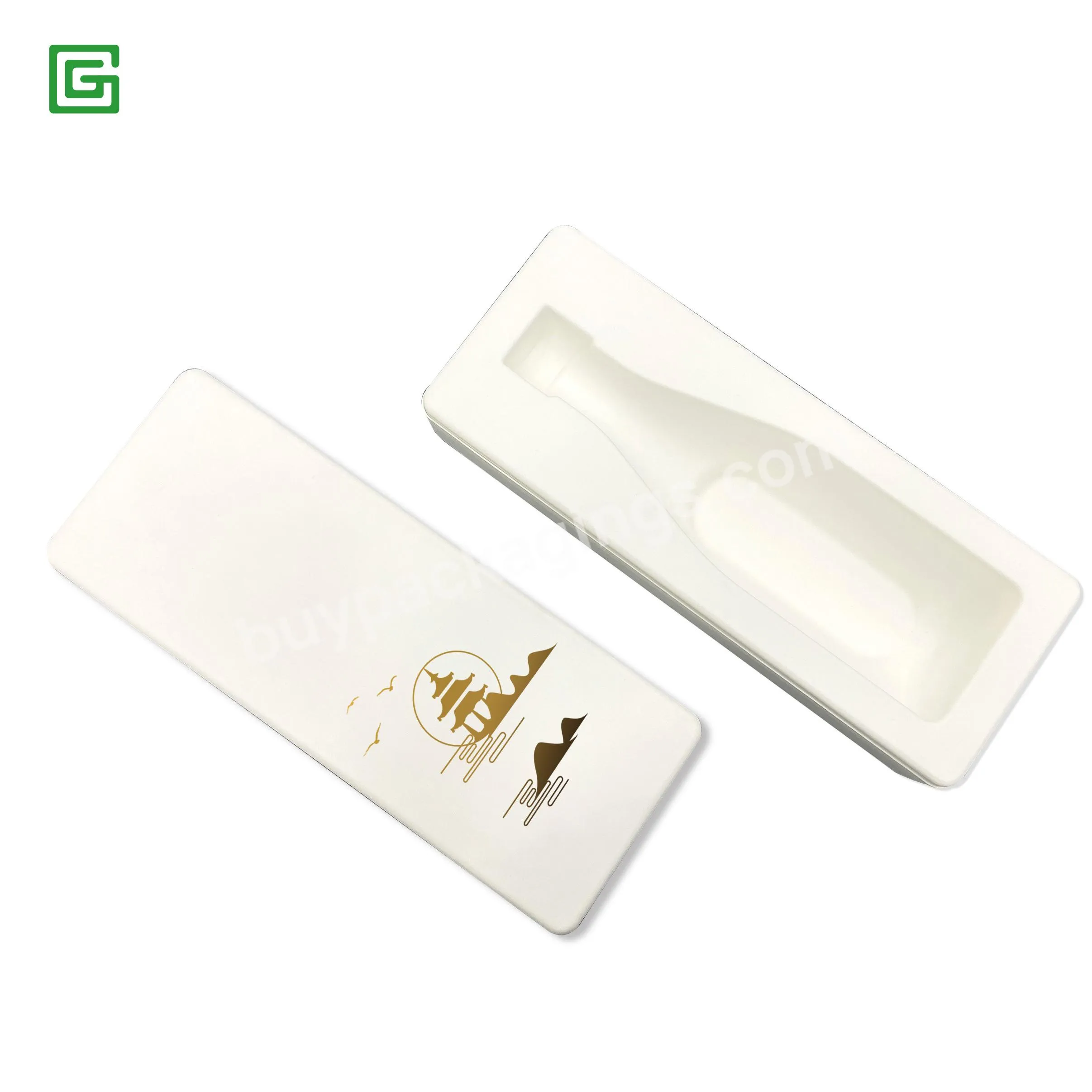 Wholesale Biodegradable Bagasse Paper Tray Molded Pulp Packaging Box For Wine - Buy Eco-friendly Packaging For Wine,Wine Gift Box Packaging,Fiber Molded Box And Tray.