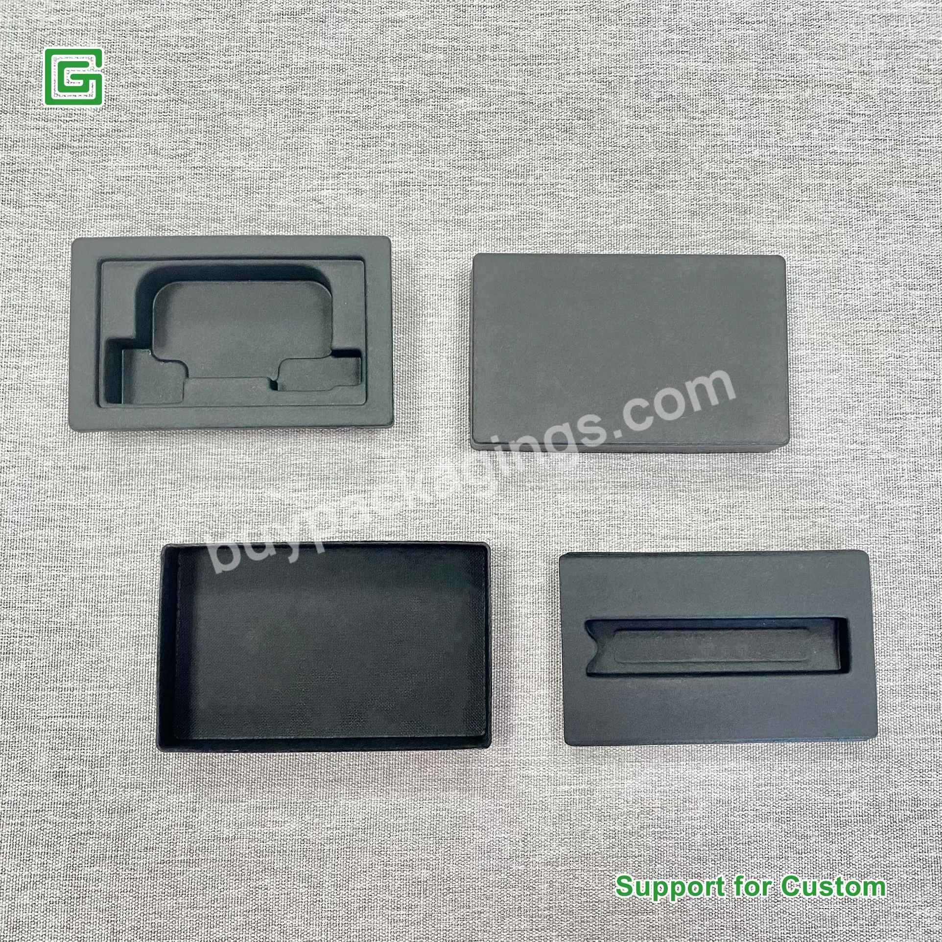 Wholesale Biodegradable Custom Black Luxury Paper Packaging Molded Pulp Cigarettes Box And Inner Tray - Buy Paper Inner Tray Packaging Box,Biodegradable Molded Sugarcane Pulp Electronic Packaging,Molded Pulp Cigarettes Box And Inner Tray.