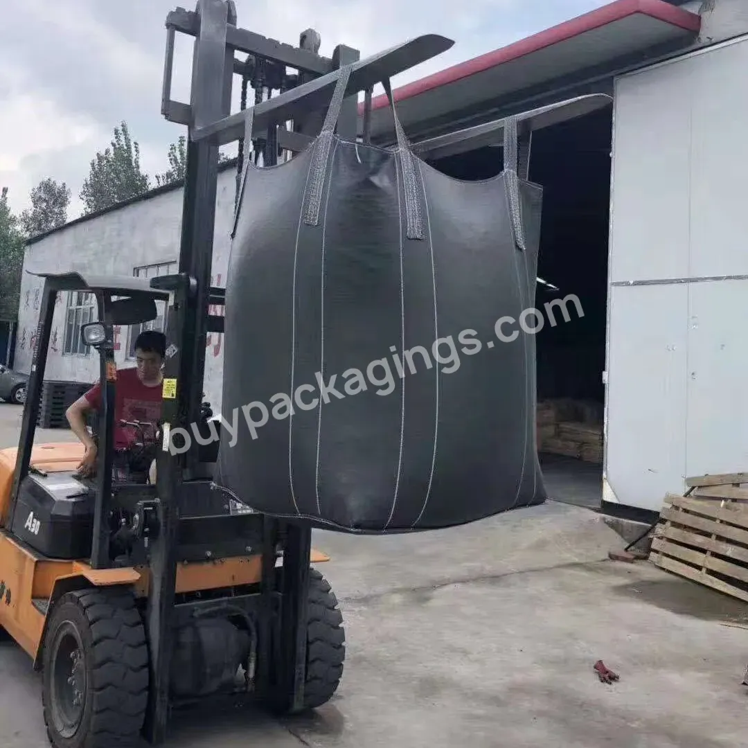 Wholesale Black Color Polypropylene Pp Woven Jumbo Super Sack 500kg 1000kg Big Bags