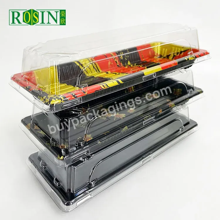 Wholesale Blister Disposable Food Packaging Rectangular Sushi Display Container Tray With Lid - Buy Disposable Sushi Tray,Rectangular Sushi Tray With Lid,Sushi Display Tray Container.