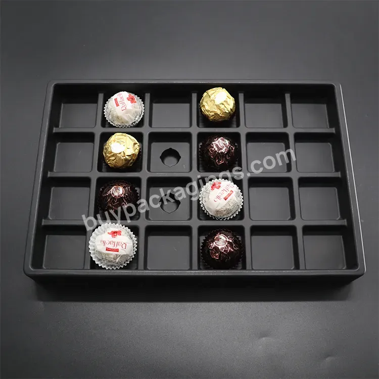 Wholesale Blister Thermoforming Ps/pet 12 Cavity Clear Disposable Blister Plastic Insert Tray Chocolate