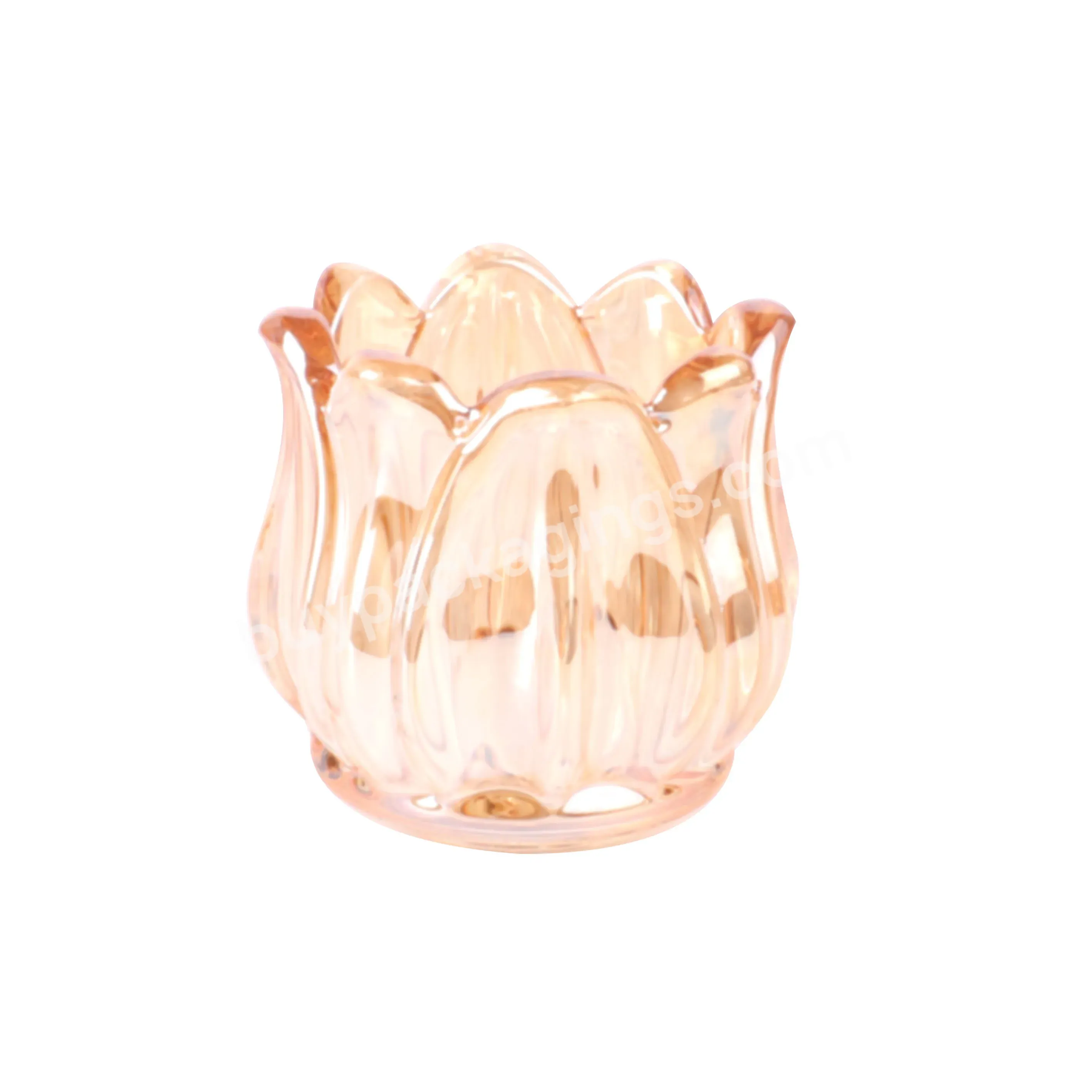 Wholesale Candle Jars Flower Shape 100ml Empty Candle Jars Clear Amber Frosted Glass Candles Jar - Buy Wholesale Candle Jars,Empty Candle Jars,Frosted Glass Candles Jar.