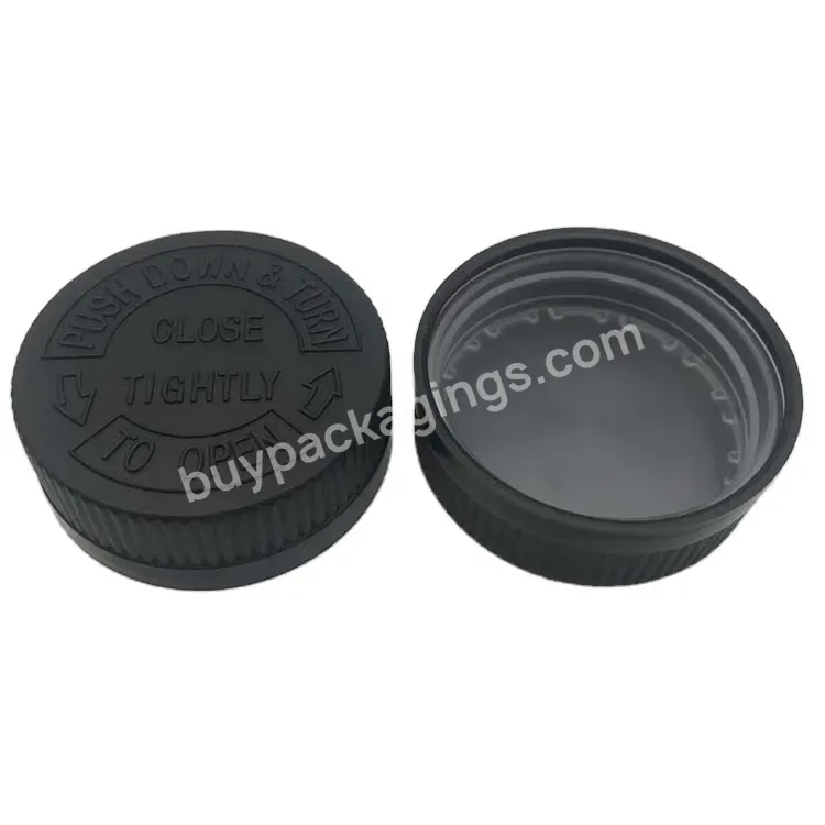 Wholesale Childproof Screw Bottle Top Lid Plastic Child Resistant Cap In Different Size 20-53mm