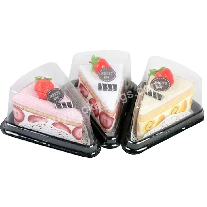 Wholesale Clear Disposable Lid Containers For Cake Plastic Triangle Transparent Individual Cake Slice Containers - Buy Wholesale Clear Disposable Lid Containers For Cake,Transparent Cake Containers,Individual Cake Slice Containers.