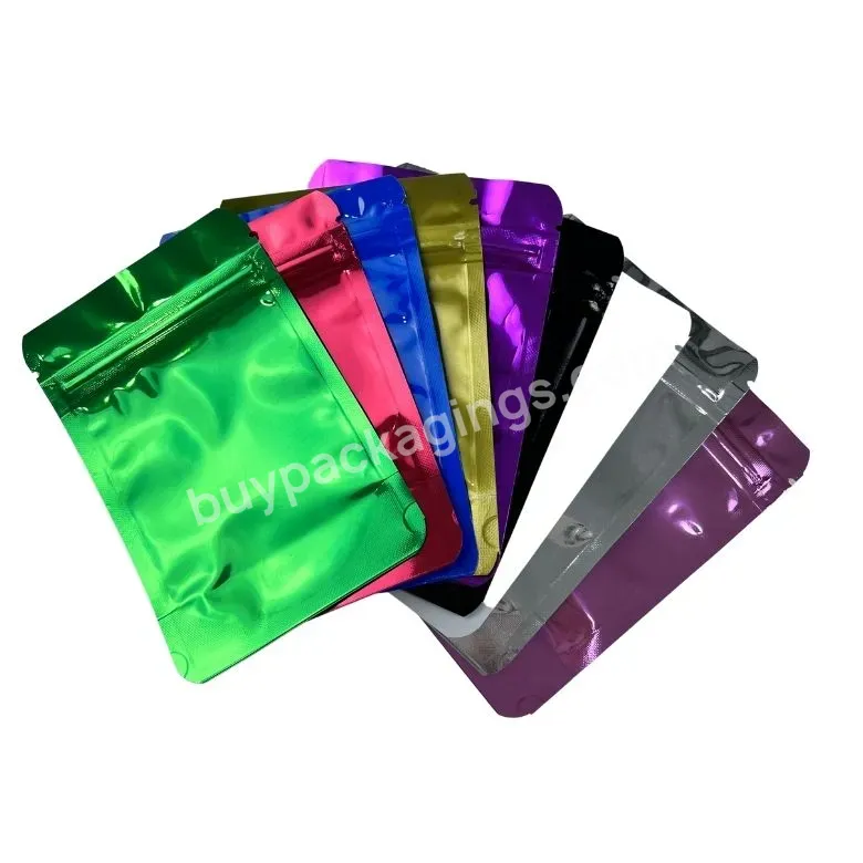Wholesale Colorful Matte Surface Colorful Stand Up Zipper Pouches With Round Window Plastic Zipper Bags - Buy Easy Tear Notch Plastic Zipper Bag,Smell Proof Stand Up Ready To Ship Pouch,With Transparent Window Aluminum Foil Plastic Zipper Bags.