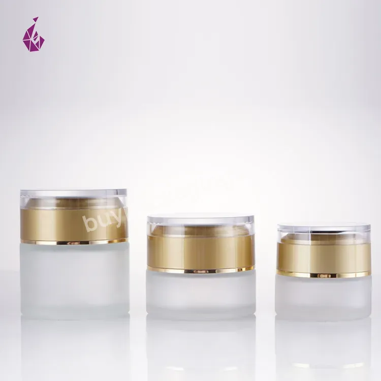 Wholesale Cosmetic Container Dome 30ml 50ml Glass Spice Jar Spices Serum Seal Glass Jar - Buy Cream Jar Wholesale,Cream Jar 50g,Frosted Cream Jar.