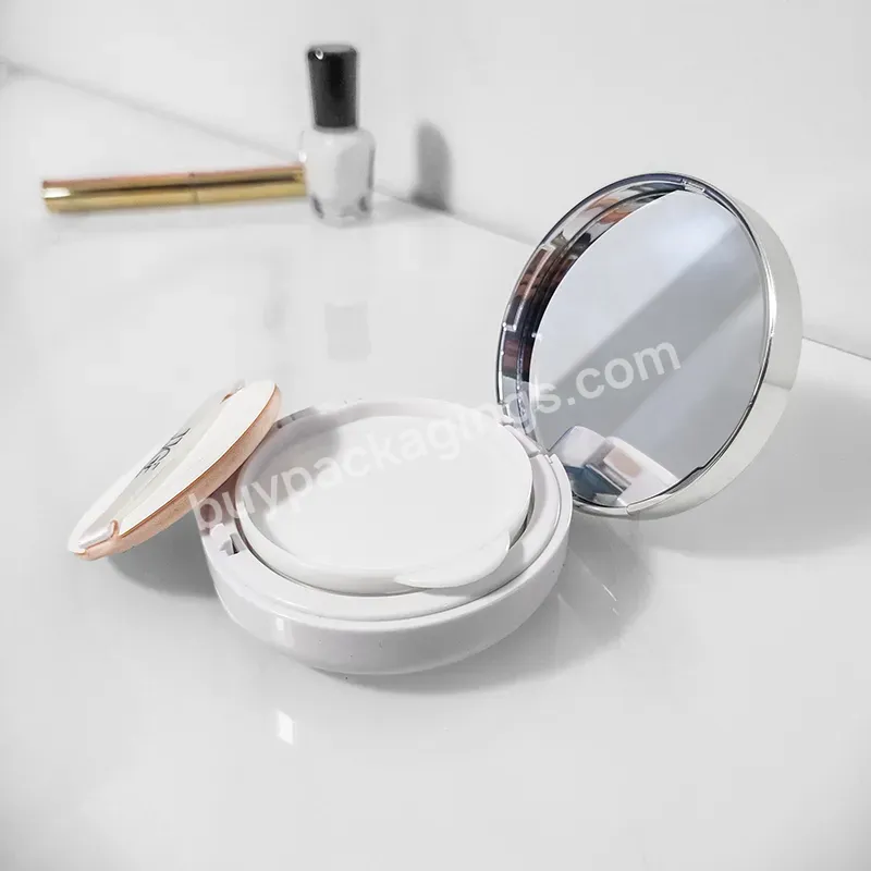 Wholesale Cosmetic Makeup Empty Reusable Foundation Container Packaging Round Air Cushion Bb Cc Cream Compact Case - Buy 15g Empty Air Cushion Powder Case Compact Powder Case Cushion Foundation Case Face Powder Container Pressed Powder Container,Squa
