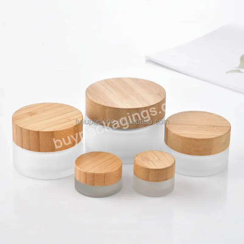 Wholesale Cosmetics Packaging Glass Bottle Sets Bamboo Lid Cream Jar And Pump Spray Bottle Skincare Face Cream Lotion Bottle Set - Buy Wholesale Packaging 2oz 4oz Bottles With Wooden Lid Set,Factory Sales 15g 30g 50g Glass Bamboo Cream Jar,Pump Spray
