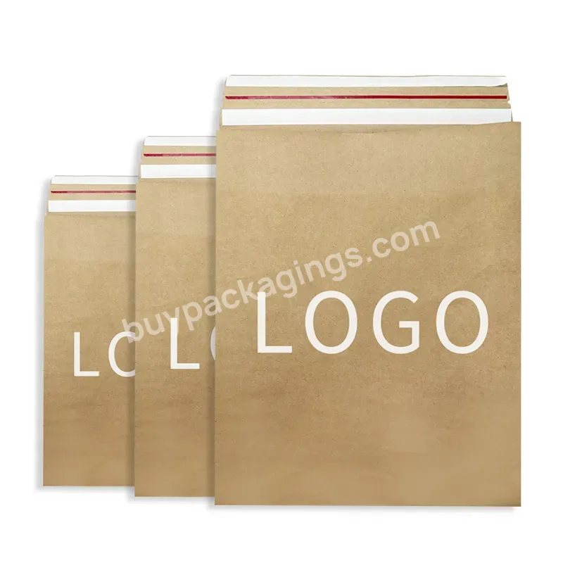 Wholesale Courier Paper Plastic Large Poly Mailer Shipping Handle Custom Logo Bags One Colour Permanent Security Tape