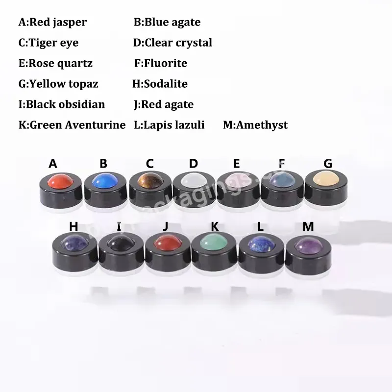 Wholesale Crystals Roller Ball Gemstone Roller Ball For 16mm/18mm Neck Glass Roll On Bottle - Buy Crystal Roller,Gemstone Roller,Gemstone Roller Ball.