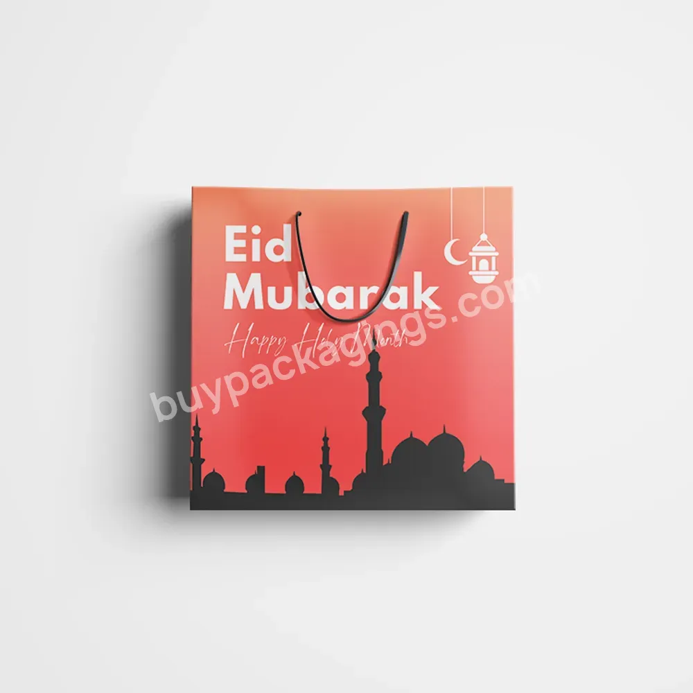 Wholesale Custom 2023 Ramadan Paper Gift Bag Paper Bag Eid Mubarak Ramadan Gift Paper Bag - Buy Eid Gift Bag,Eid Mubarak Paper Bags,Eid Mubarak Gift Bag.