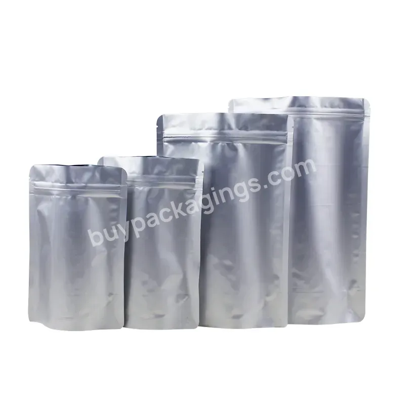 Wholesale Custom Aluminum Disposable Bag Food Packing Heat Seal Zipper Aluminum Foil Bags For Chips - Buy Aluminum Foil Bags For Chips,Aluminum Disposable Bag,Custom Aluminum Bag.