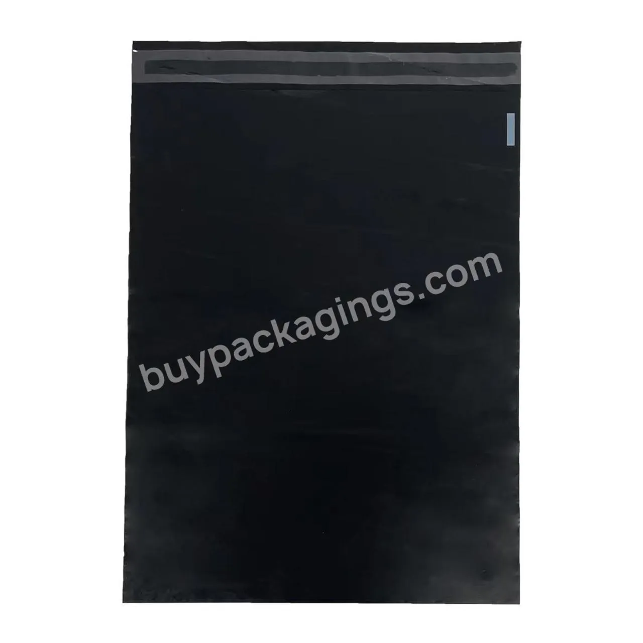 Wholesale Custom Design Strong Adhesive Biodegradable Shipping Mailing Bag Matte Black Poly Mailer Compostable Mailer