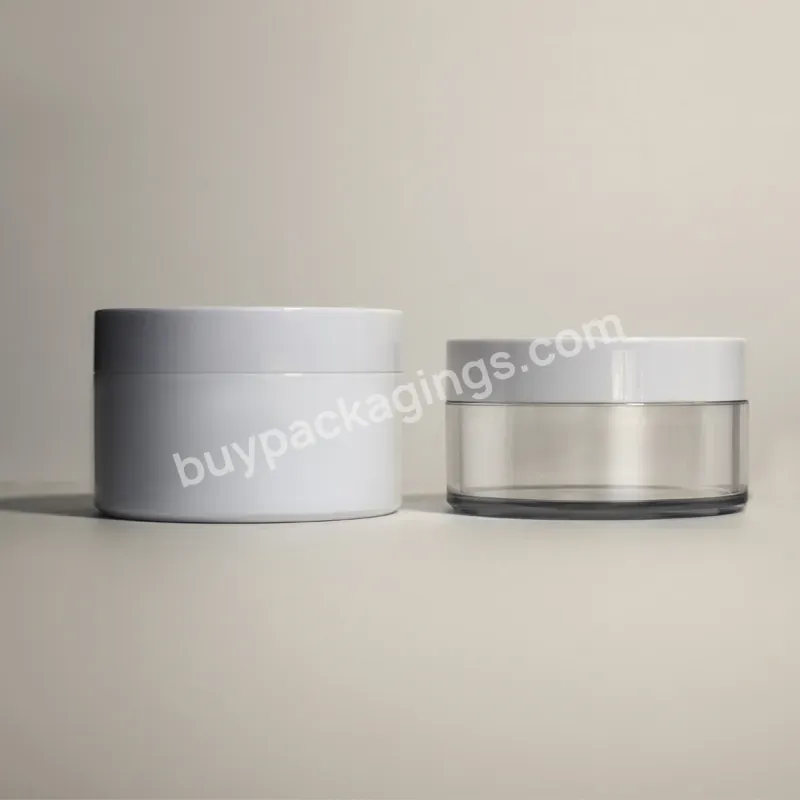 Wholesale Custom Factory Directly Shipped Pet Recycled Material Cream Packaging Containers 15g 30g 80g 100g 120g 150g - Buy Pet Cream Jar 80g,Recycled Cream Jar 100g,Cream Pet Packaging Container.