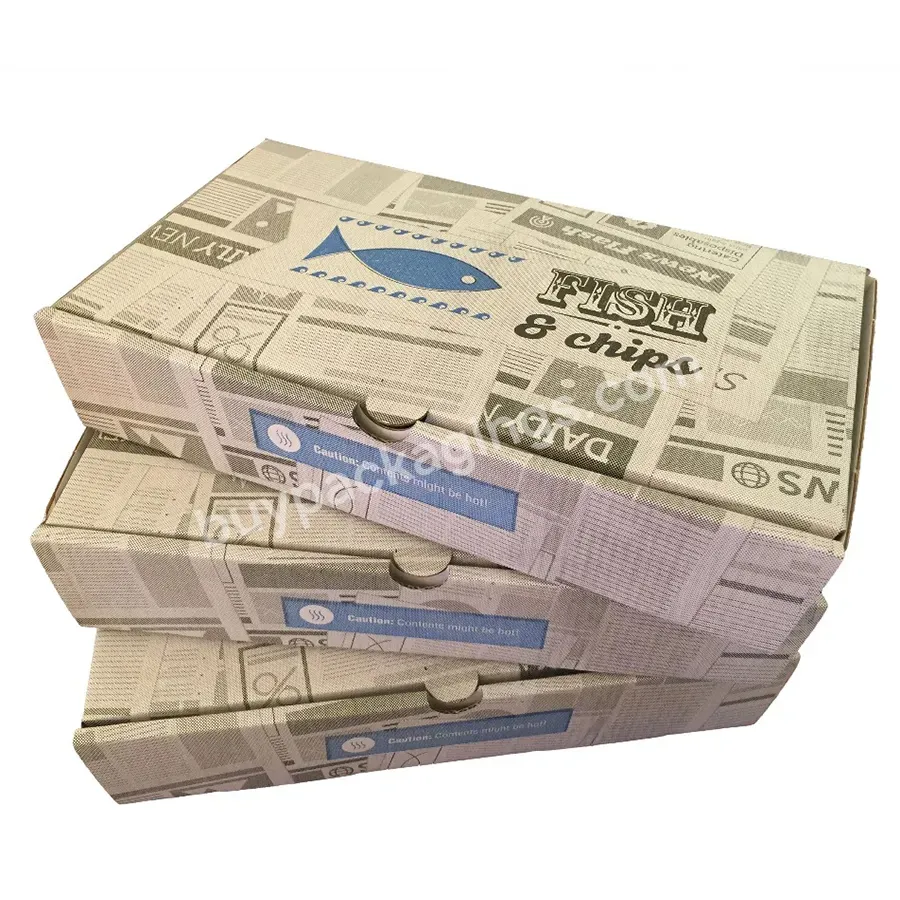 Wholesale Custom Fish And Chips Paper Box High-quality Fish And Chips Takeaway Boxes - Buy Fish And Chips Paper Box,Fish And Chips Takeaway Boxes,Bagasse Fast Food Box.