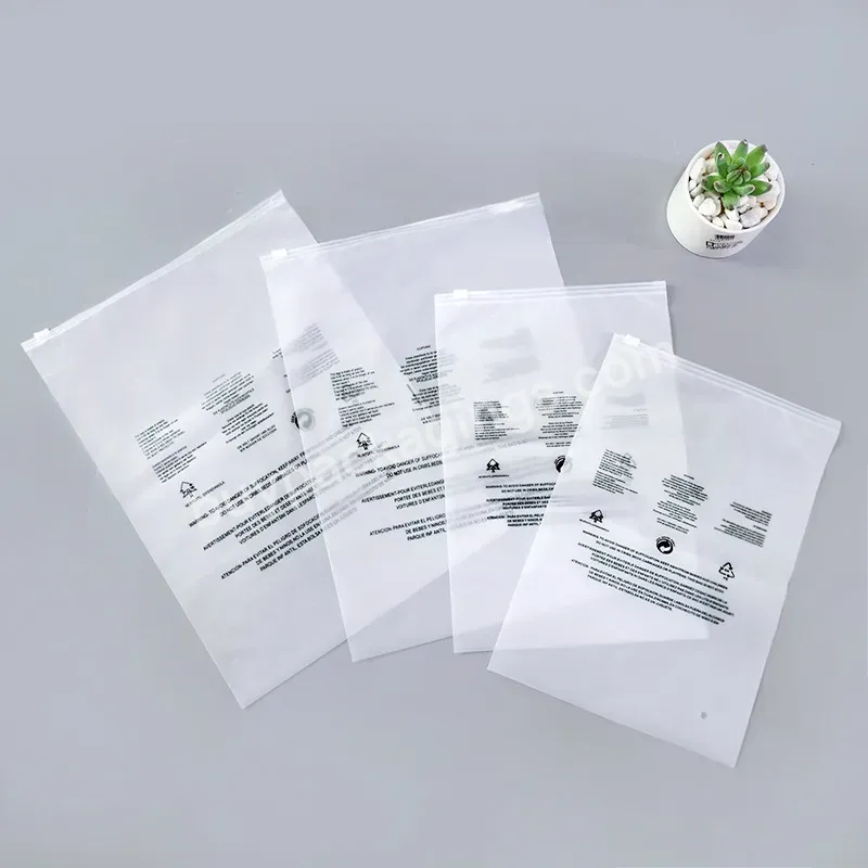 Wholesale Custom Frosted Plastic Zip Bag Biodegradable Sealed Clear Packaging Cotton Bags For Clothes - Buy Clear Bag For Clothes Packaging,Sealed Bags For Clothes,Cotton Bags For Clothes.