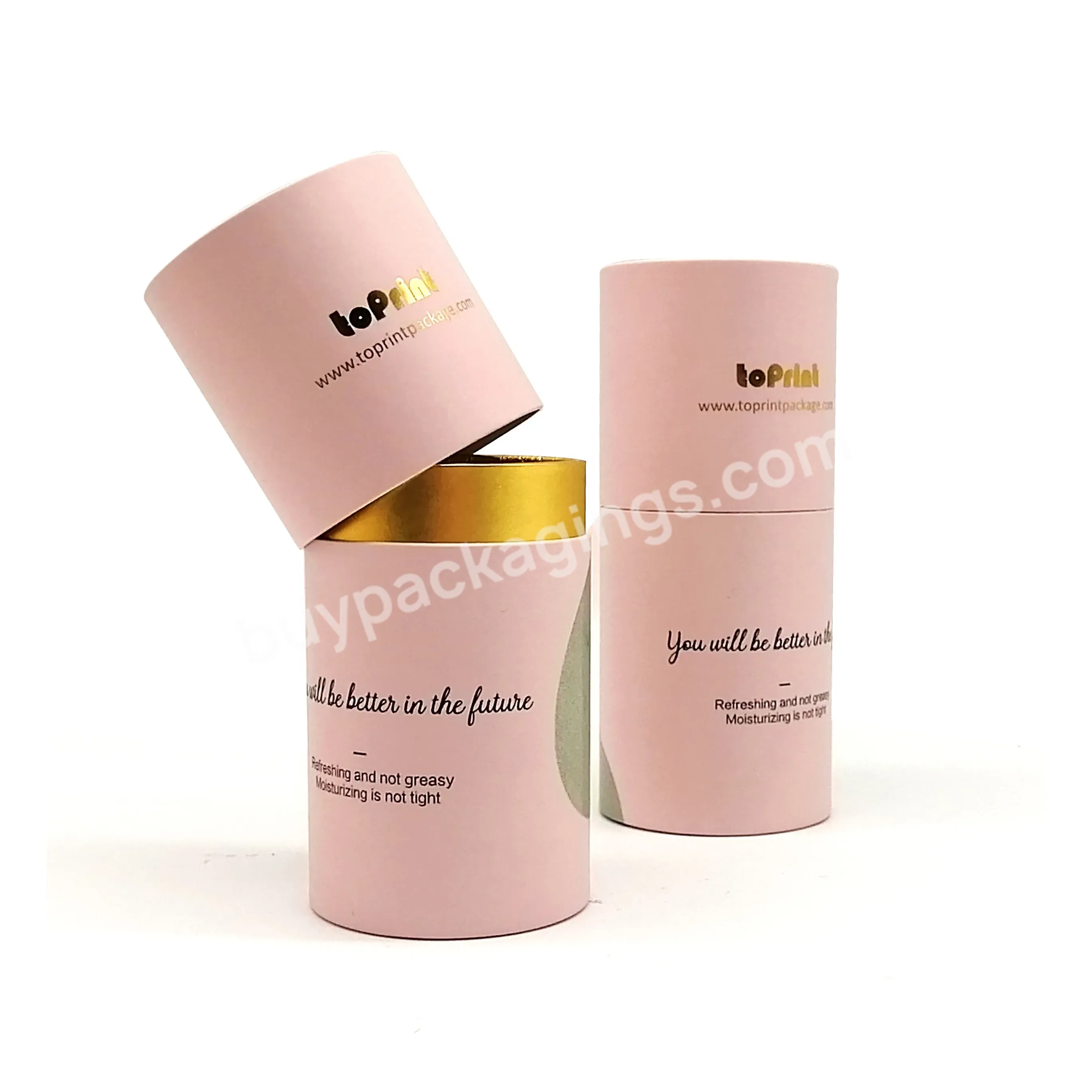 Wholesale Custom Gift Cardboard Cylinder Round Paper Boxes Kraft Paper Tube For Body Lotion Bottle Packaging - Buy Round Paper Tube Packaging,Kraft Paper Tubes,Cylinder Packaging.