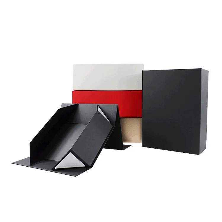 Wholesale Custom Gold Foil Logo Printed Magnetic Closure Cardboard Folding Gift Packaging Box
