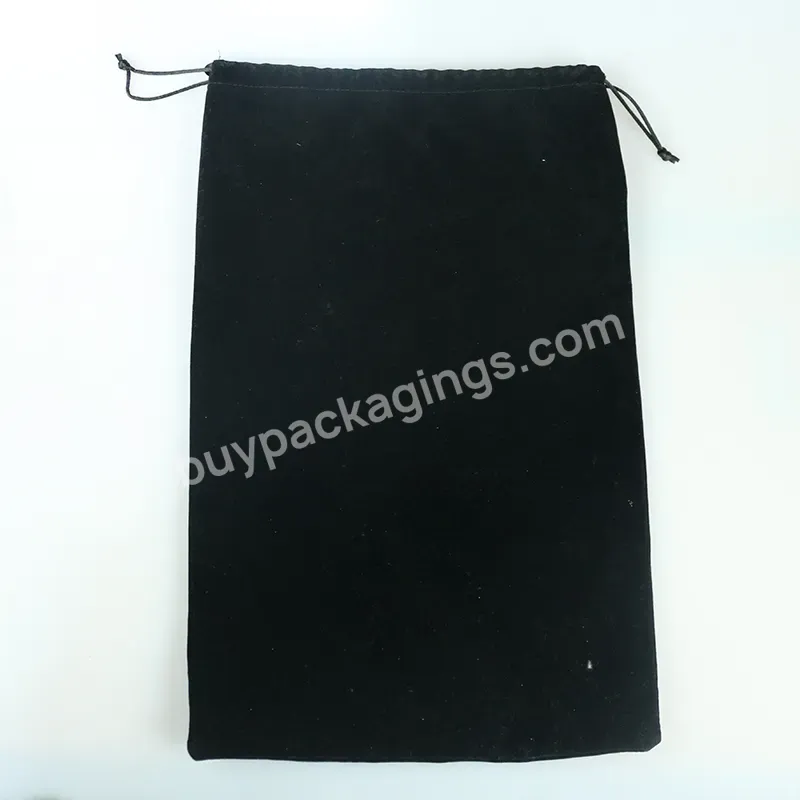 Wholesale Custom High Quality Dark Velvet Luxury Packaging Drawstring Logo Bags Gift Makeup Jewelry Bags