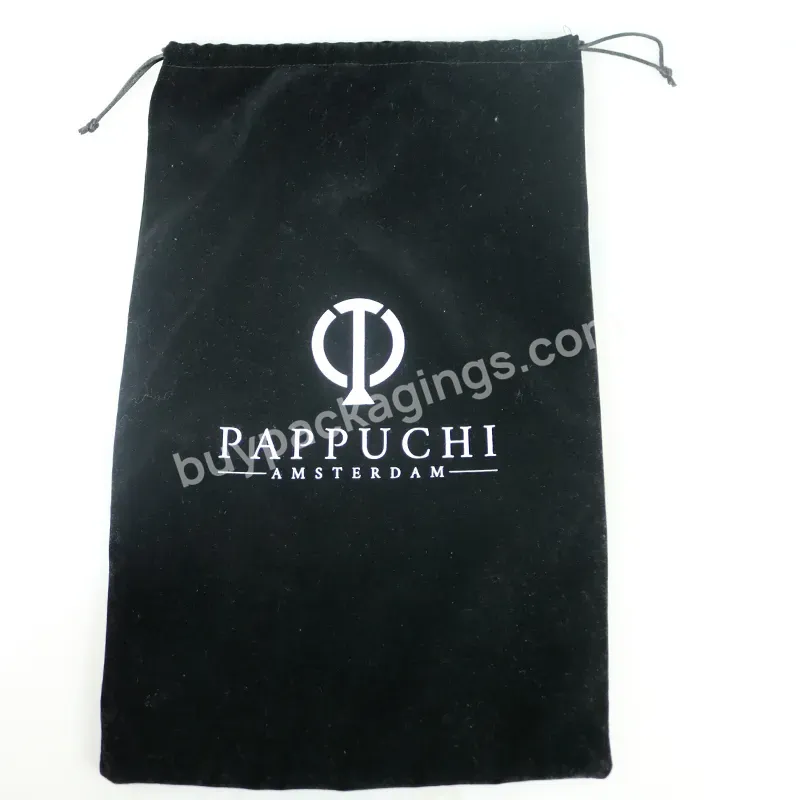 Wholesale Custom High Quality Dark Velvet Luxury Packaging Drawstring Logo Bags Gift Makeup Jewelry Bags