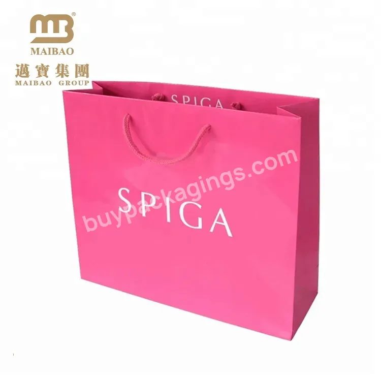 Wholesale Custom Large Durable Retail Garment Clothing Paper Packaging Bags With Own Logo Printing - Buy Clothing Bags With Logo,Clothing Paper Bags With Logo,Clothing Packaging Bag With Printing.