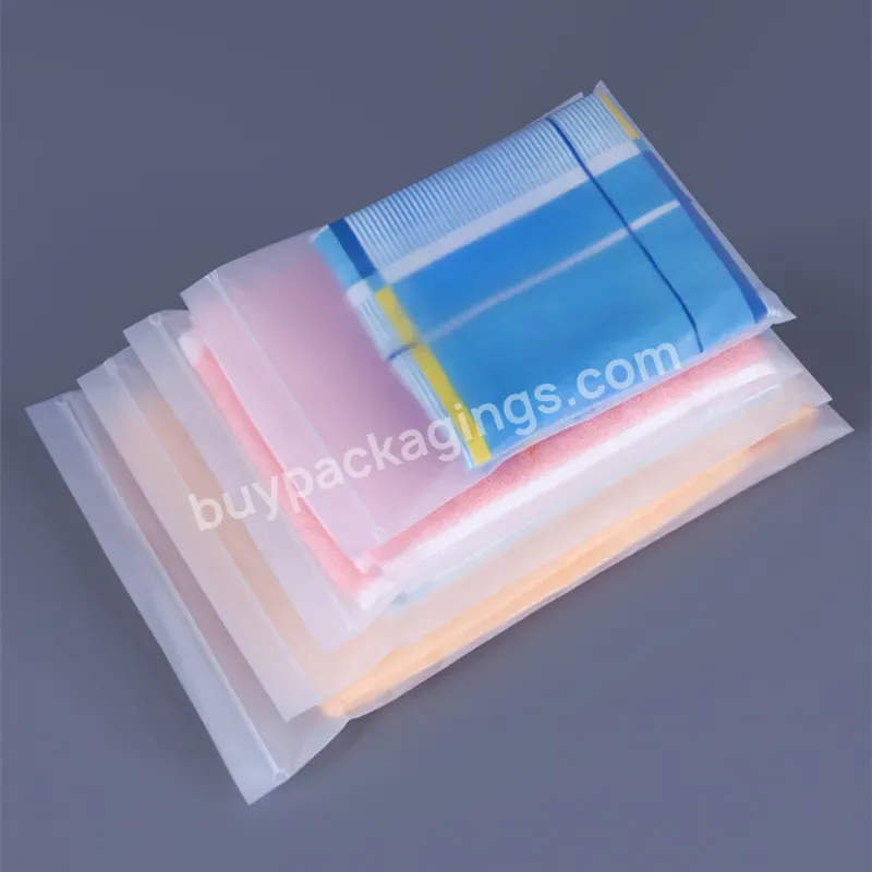 Wholesale Custom Logo Frosted Plastic Bag Clothes Zip Lock Self Sealing Bag Clothing Packaging Frosted Zipper Bags Printed Logo - Buy Plastic Clothes Bag Custom Logo Frosted Plastic Bag Zip Lock Self Sealing Bag,Plastic Bag For Clothes Packaging,Fros