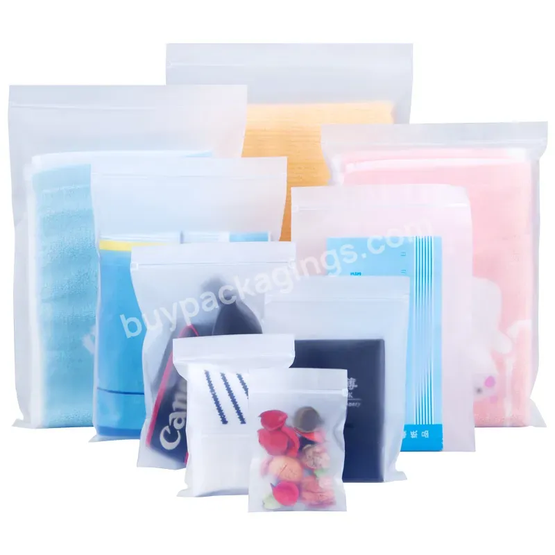 Wholesale Custom Logo Frosted Plastic Bag Clothes Zip Lock Self Sealing Bag Clothing Packaging Frosted Zipper Bags Printed Logo - Buy Plastic Clothes Bag Custom Logo Frosted Plastic Bag Zip Lock Self Sealing Bag,Plastic Bag For Clothes Packaging,Fros