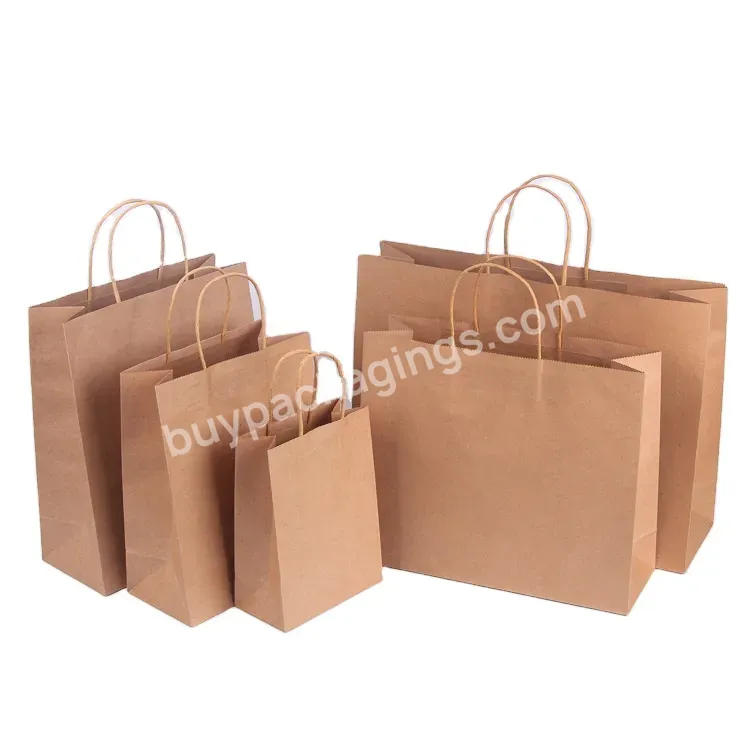 Wholesale Custom Logo High Quality Cheaper Paper Bags Take Away Food Fashion Shopping Brown Kraft Paper Bags Bolsas De Papel - Buy Bitumen Kraft Paper Bag,Paper Gift Bags With Handles,Cheap Paper Shopping Bags.