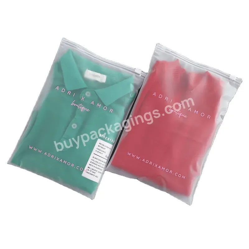 Wholesale Custom Logo Matte Frosted Plastic Clothing T-shirt Hoodies Jewelry Packaging Small Zipper Bag - Buy Wholesale Custom Matte Zipper Bag,Small Zipper Bag,Plastic Zipper Bag Packaging.