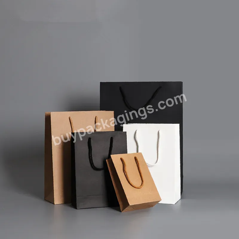 Wholesale Custom Logo Paper Bag With Handle Perfect For Small Business Small Black Kraft Paper Bags Christmas Kraft Gift Bags - Buy Party Bags Black Gift Bag,Favor Bags Black Gift Bags Small Gift Bags With Handles,Black Gift Bags With Handles Small G
