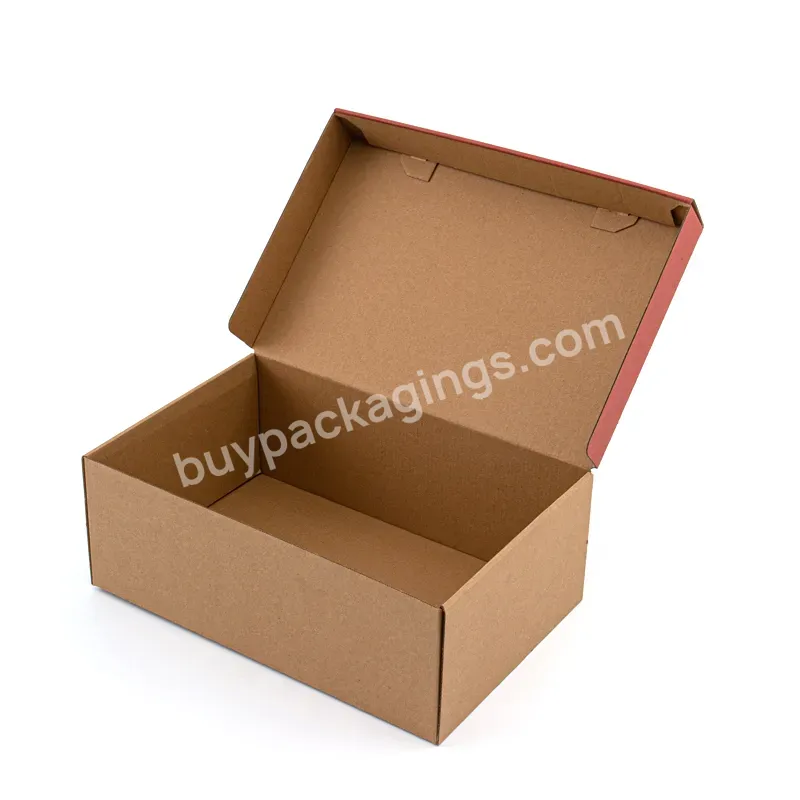 Wholesale Custom Logo Paper Corrugated Boxes Shoe Packaging Box Foldable Shipping Box For Shoes - Buy Shipping Box For Shoes,Foldable Shoes Box,Corrugated Boxes.