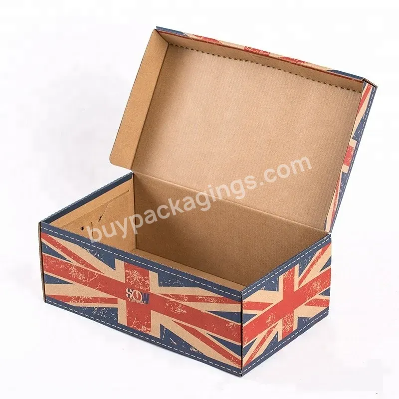 Wholesale Custom Logo Paper Packaging Boxes Adult Sports Shoes Corrugated Shoe Box - Buy Corrugated Box For Shoe,Custom Printed Shoe Box,Sports Shoes Corrugated Box.