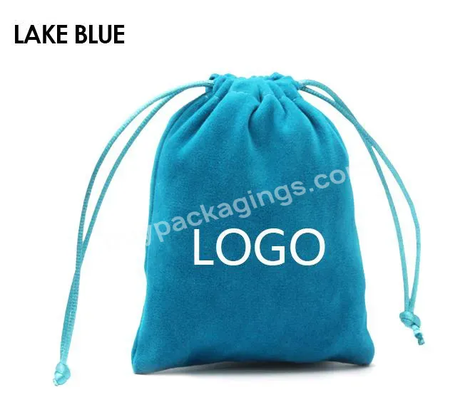 Wholesale Custom Logo Printed Drawstring Velvet Pouch For Jewelry Gift Packaging - Buy Velvet Bag,Velvet Pouch,Velvet Pouch Bag.