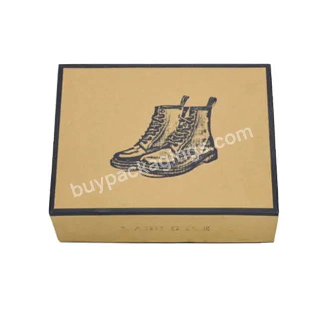 Wholesale Custom Logo Printed Paper Packaging Paperboard Black Shoes Box With Lid Custom Shoe Box - Buy Shoe Box,Custom Shoe Box,Shoe Boxes With Custom Logo.
